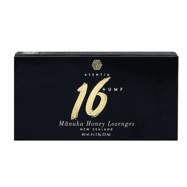 Asentia Manuka Honey Lozenges, UMF 16+, Throat Soothing, Anti-Inflammatory, Antibacterial
