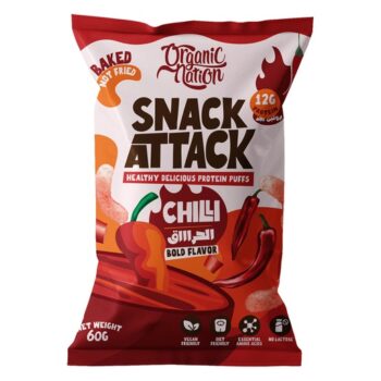 Organic Nation Snack Attack Protein Puffs-1Serv.-60G.-Chilli