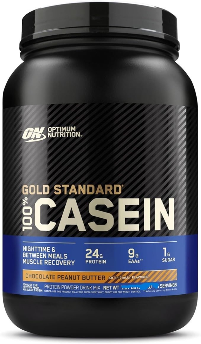 Optimum Nutrition Gold Standard 100% Casein Chocolate Peanut Butter – 2 lb (0.9 kg) 28 serv