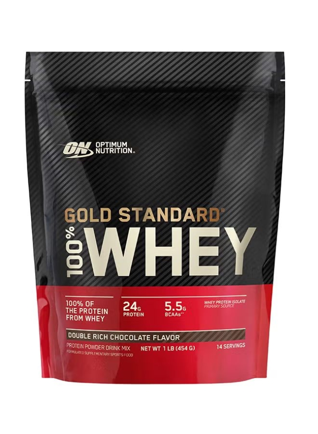 Optimum Nutrition Whey Protein Double Rich Chocolate – 1 lb (0.45 kg) 15 serv